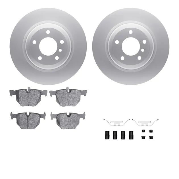 R1 Concepts WDTH1-31042 Brake Rotors - Carbon Coated W/ Euro Ceramic Pads & Hdw